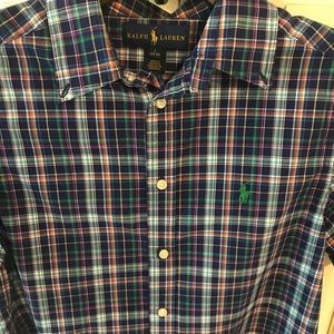 Boys Ralph Lauren Shirt Size L 14/16